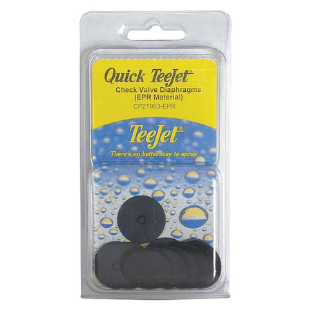 Teejet Quick Check Valve Diaphragm, PK10 PK-CP21953-EPR