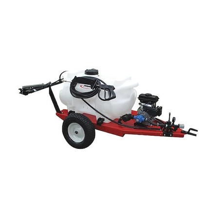 Fimco 40 gal. Trailer Sprayer, 25 ft. L Hose TR-40-GAS