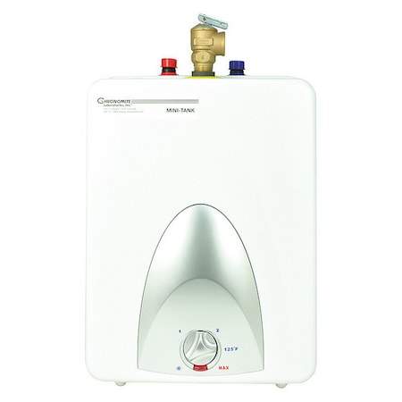 Chronomite 2.5 gal Mini Tank Electric Water Heater, Single Phase 14.5 in H CMT-2.5