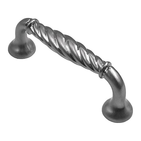 RUSTICWARE Rope Cabinet Pull Satin Nickel 3" CTC 975SN