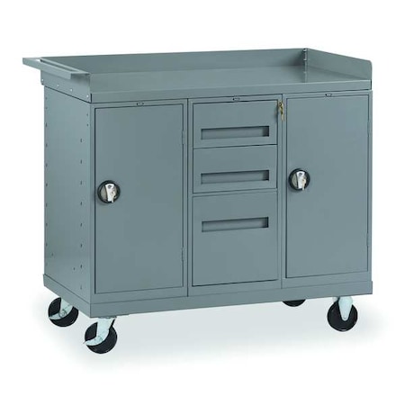 Tennsco Mobile Service Bench, 48 In. L, 25 In. W MB-6-2545