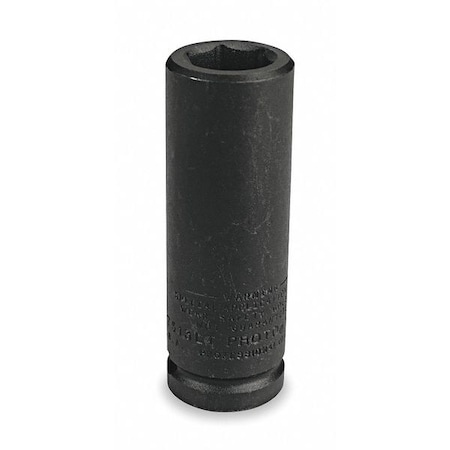 PROTO 3/4 in Drive Impact Socket 13/16 in Size 6 pt Deep Depth, Black Oxide J07513-LT