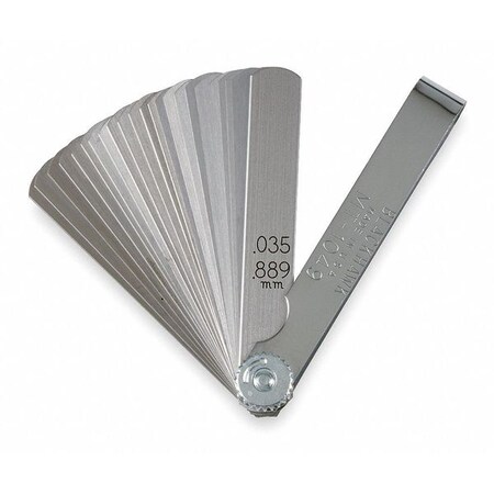 Blackhawk By Proto Feeler Gauge Set, 25 Blades, 3 5/16 In MT-1049