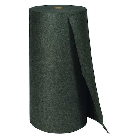 Brady Sorbent Pad, 59 gal, 3 ft x 300 ft, Universal, Gray, Polypropylene SIR36