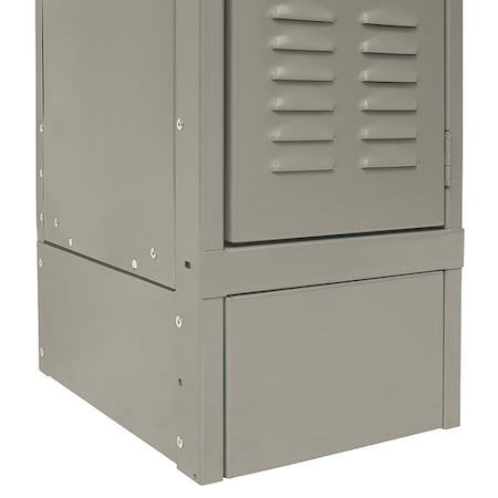 Hallowell Locker End Base, D 24 In, H6 In, Parchment KCSB24PT