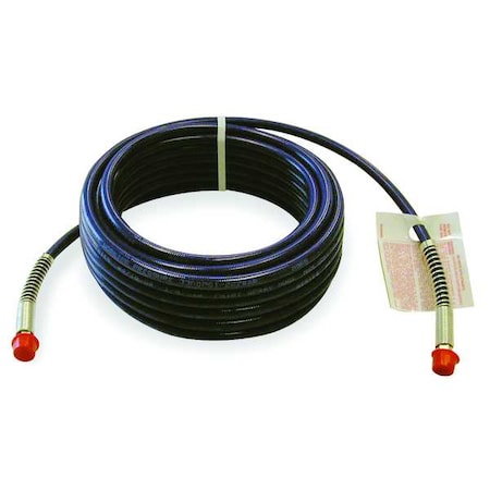 Zoro Select 1/4" ID x 50 ft Nylon Coupled Paint Spray Hose BL 1AGF1