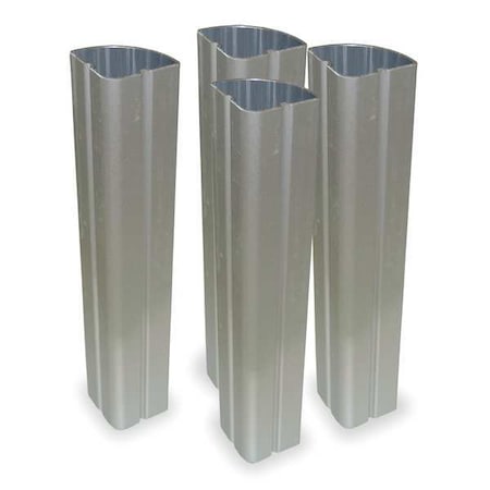 Rubbermaid Commercial Uprights, Aluminum, PK8 FG4091L50000