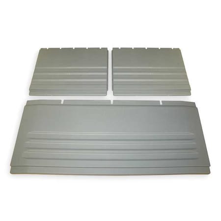 Rubbermaid Commercial Panels, Back/Side, PK3 FG4093L1GRAY