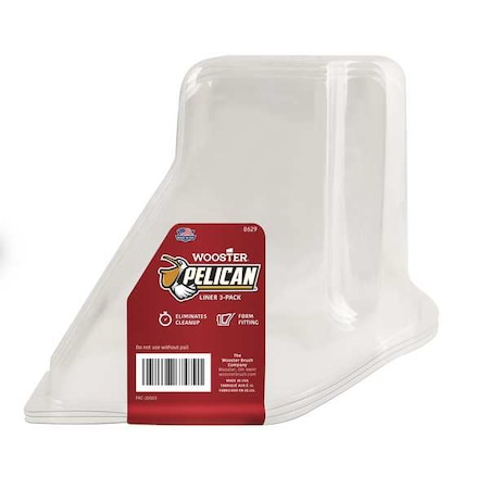 Wooster PET Recycled Plastic Paint Bucket Liner, 1 qt, 3 PK 8629