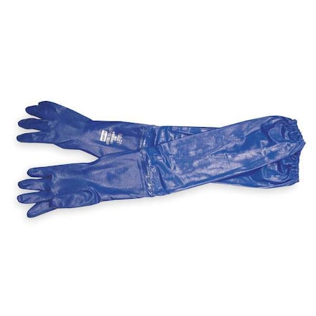 Honeywell North Nitri-Knit(TM) Chemical Resistant Gloves, Nitrile, 26 in L, 40 mil, Blue, 8, 1 PR NK803ESIN/8