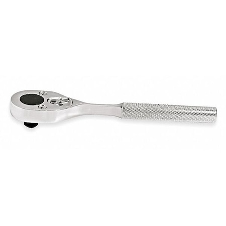 Proto 3/8" Drive, 24 Geared Teeth, Pear Head Hand Ratchet, 7" L, Full Polish Finish J5249