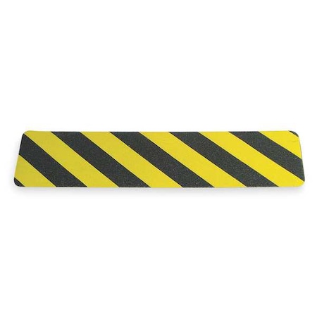 Wooster Products Anti-Slip Tread Oxide Grit 46 Grit Size, Black/Yellow, 6" W x 2 ft. L YBS.0624
