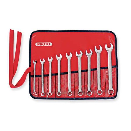 Proto Combination Wrench Set, Metric, 9 pcs. J1200H-MASD