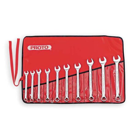 Proto Combination Wrench Set, Metric, 10 pcs. J1200MHASD