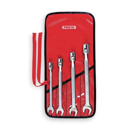 Proto Combo Wrench Set, Antislip, 7/16-5/8in, 4Pc J1270B