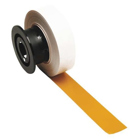 Brady Label Tape Cartridge, Yellow, Labels/Roll: Continuous 120848