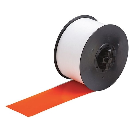 Brady Label Tape Cartridge, Orange, Labels/Roll: Continuous 120859