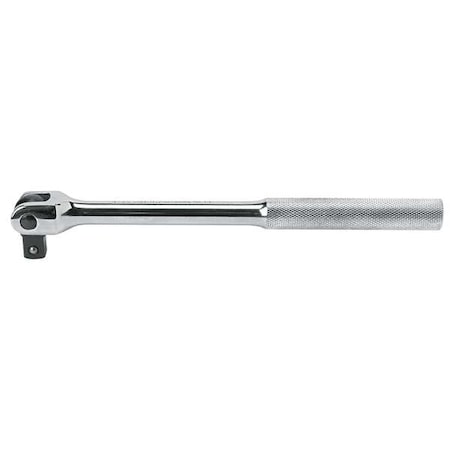 PROTO Breaker Bar, 1/2 in Drive Size, 18-1/4 in Overall Length, Knurled Grip, Allow Steel, SAE J5468