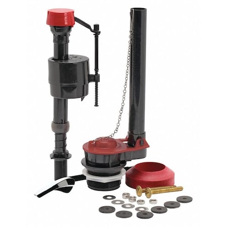 Fluidmaster Universal Toilet Repair Kit, 1.8 gpf, 7/8 in Spud Connection, Single Flush, Rubber Pro 45K