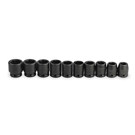 Proto 3/4" Drive Impact Socket Set, SAE, 10 pcs J07500-10