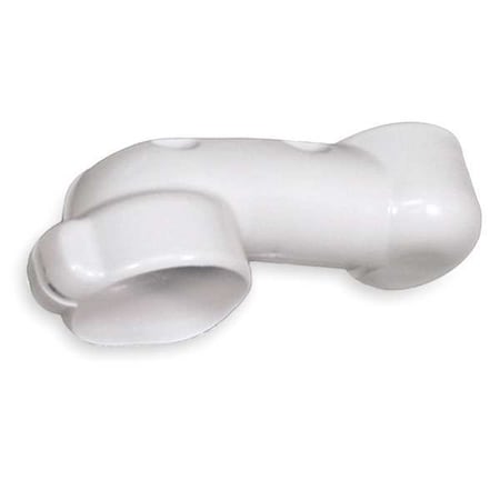 Truebro 1-1/4- 1-1/2 Dia, Molded Vinyl, White, -, Offset Tailpiece Wheelchair Strainer Assembly 82195