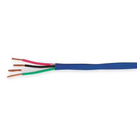 Carol Power Limited Cable, 4 C, Blue, PVC, 100 ft. C1705