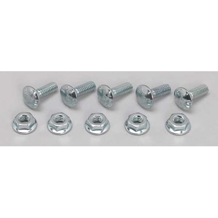 Cablofil Screw And Flange Nut, Electro Zinc, PK50 EZBN1/4EZ
