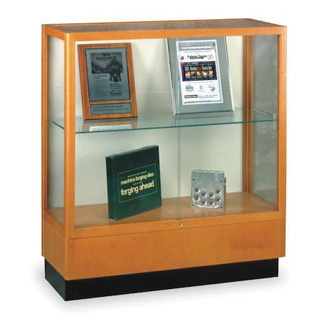 Ghent Counter Display Case, Honey Maple, Shelf Capacity (Lbs.): 20 8949M-PB-H