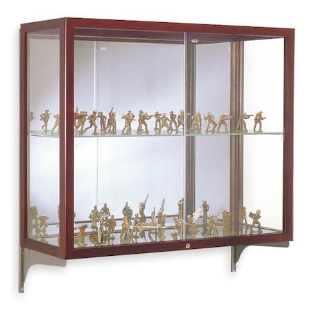 Ghent Wall Mounted Display Case, Cordovan, Shelf Capacity (Lbs.): 20 894M-MB-C