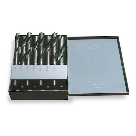 CLE-LINE 18PC 1/2 Reduced Shank Silver & Deming Drill Set Cle-Line 1813 Steam Oxide HSS RHS/RHC 9/16-1IN C21135