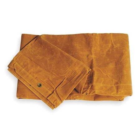 ZORO SELECT Tarp, Canvas, Tan, 6x8Ft 2ZJ64