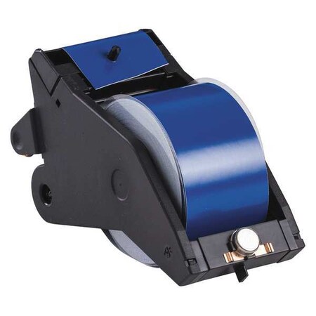 Brady Tape, White/Blue, 90 ft. L, 2-1/4 In. W 142775