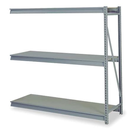 Lyon Add-On Bulk Storage Rack, 24 in D, 60 in W, 3 Shelves, Dove Gray DD67211P