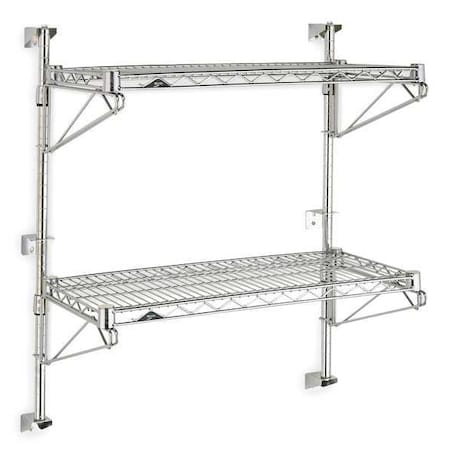 Metro Wire Wall Shelf, 34x24x48in, ShlfCap 125lb SW53C-2-2448