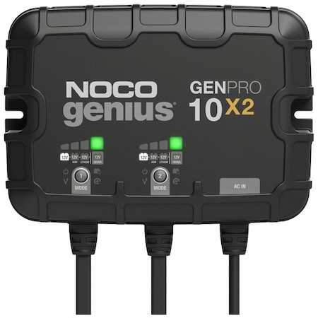 NOCO Battery Charger, 20 A Input, 6 ft L Cable GENPRO10X2