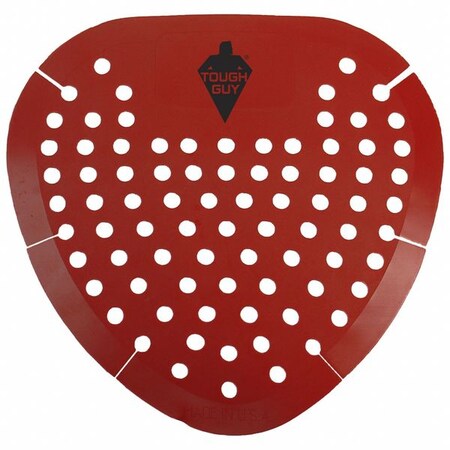 Tough Guy Deodorant Urinal Screen, Red, Box, PK12 (Formerly Tough Guy) 796N01