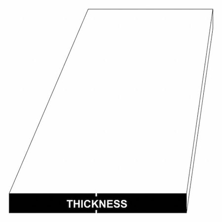 ZORO SELECT Aluminum Plate 6061, 4 ft Overall L 24271_24_48