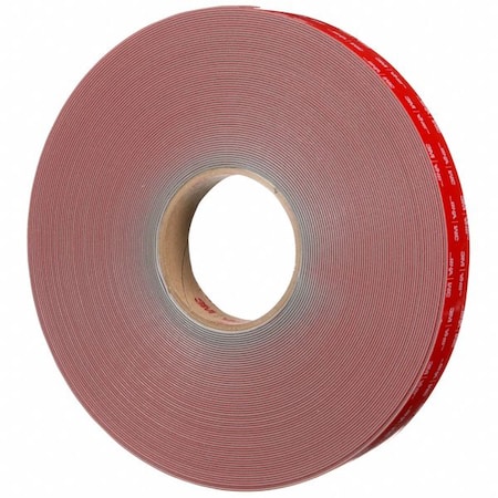 3M Foam Tape, Gray, 36 yd L, 1 in W, PK9 RP+040GF