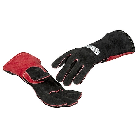 Lincoln Electric MIG Stick Welding Gloves, Straight Cuff, Reinforced Thumb, Standard S, 1 PR K3232-S