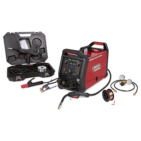 Lincoln Electric Multiprocess Welder, Power MIG 215 MPi, Phase Single-Phase , 120V AC, 230V AC K4877-1