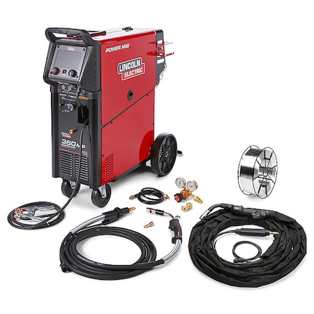Lincoln Electric Multiprocess Welder, Power MIG 360MP, Phase Single-Phase , 208V AC, 230V AC, 460V AC, 575V AC K4785-1