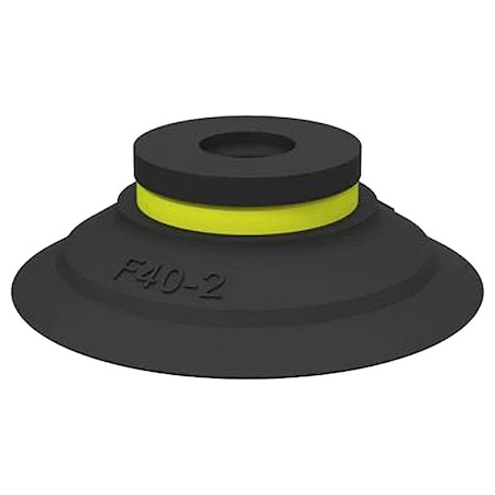 Piab Vacuum Cup, Si, Clear, 0.51" dia., PK10 F40-2.21