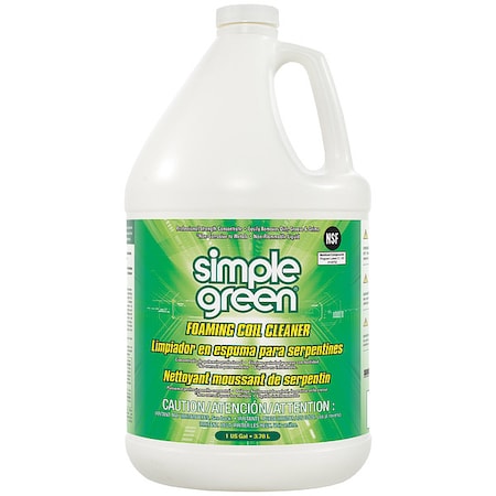 Simple Green Foaming Coil Cleaner, 1 gal Jug, Clear 0110000404001