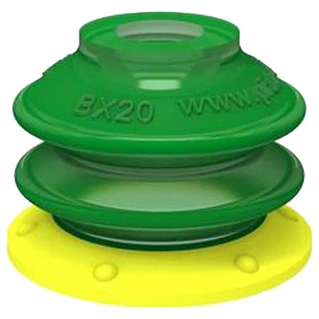 Piab Vacuum Cup, PUR, 3/4" H, 0.75" dia., PK5 BX25P.4E.F