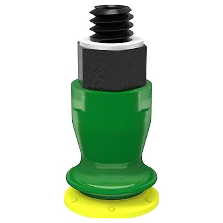 Piab Vacuum Cup, PUR, Yellow, 0.43 in dia., PK10 BX10P.4K.01AC