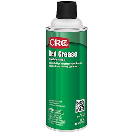 CRC Multipurpose Grease, Red Grease, NLGI Grade 2, 16 oz Aerosol Can, Red 03079