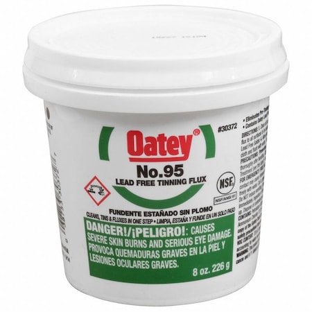 Oatey Lead Free Flux, Paste, Lead Free, 8 oz. 30372