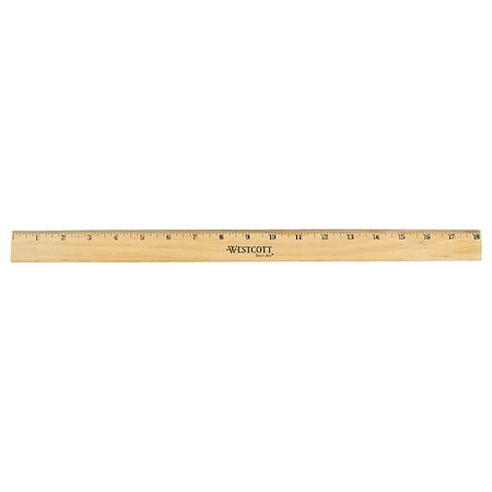 Westcott Ruler, Wood, 18 In 05018