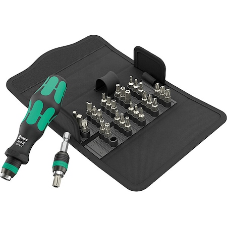 Wera Multi-Bit Screwdriver Set, 1/4 in Drive 05057114001