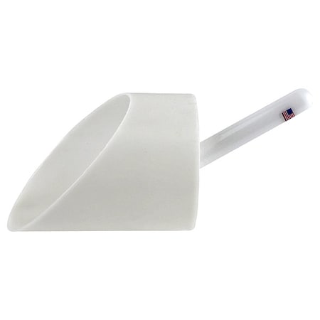 Zoro Select Samp Scoop, 63 7/8 fl oz, 20.32 cm, White 0627610